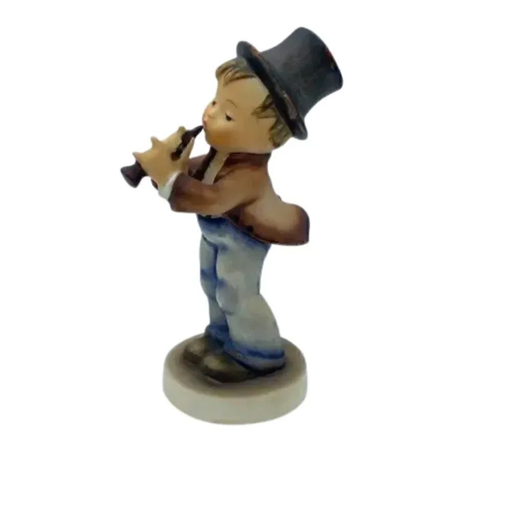 Vintage Goebel Hummel Boy Figurine Playing Flute #85/0 Serenade W. Germany